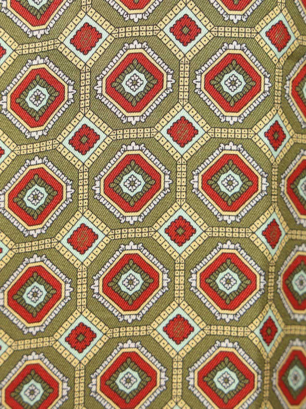 Camicia geometrica in verde Drole de monsieur - uomo 