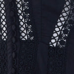 Abito con inserti in pizzo dafelle in nero Charo ruiz ibiza 1989 - donna 