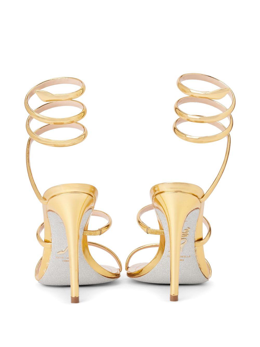 Sandali Cleo in oro Rene caovilla - donna 