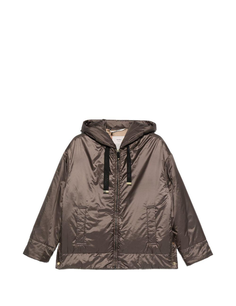 Giacca Mtcdaria con cappuccio in marrone Max Mara the cube - donna 
