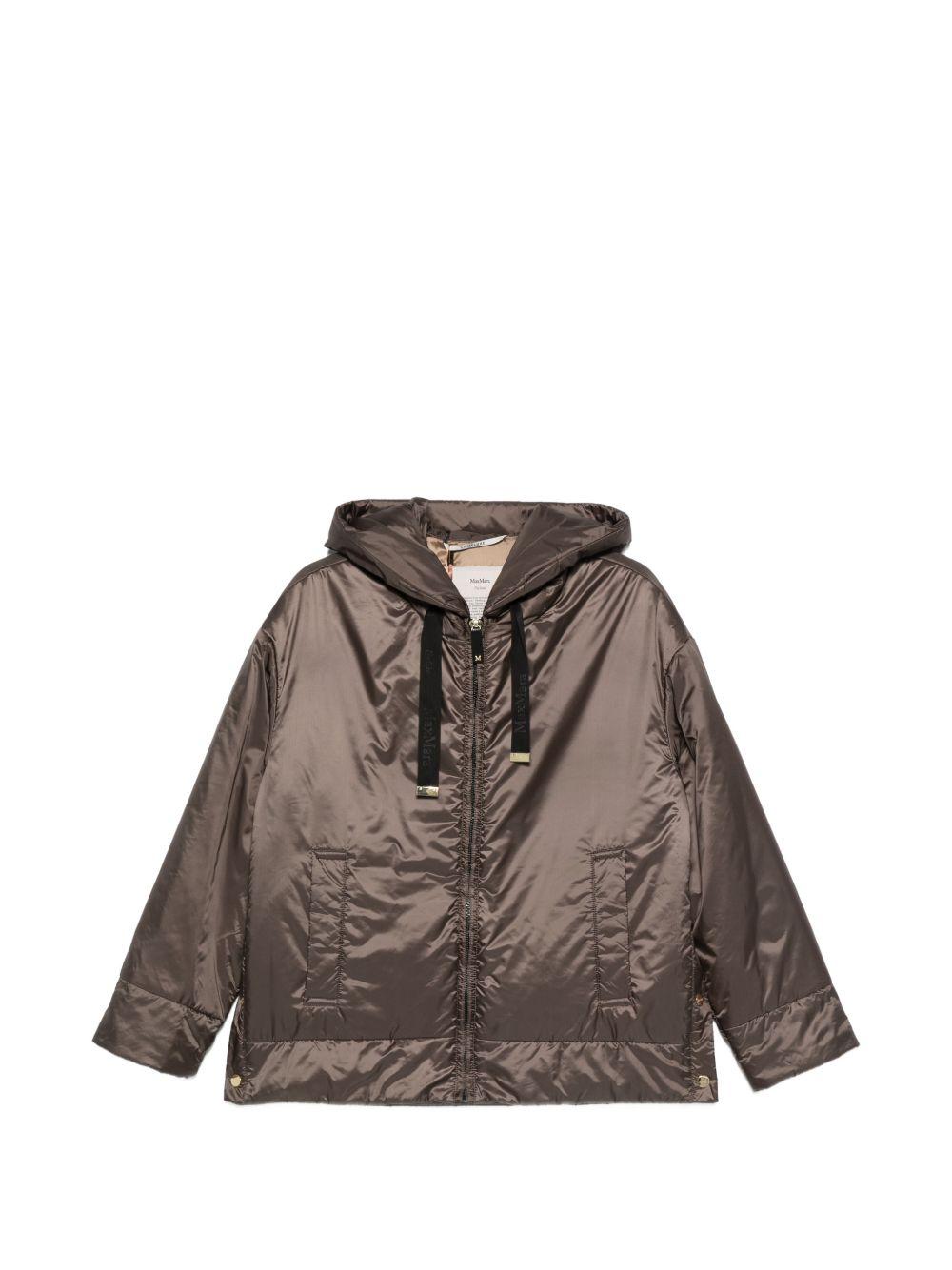 Giacca Mtcdaria con cappuccio in marrone Max Mara the cube - donna 