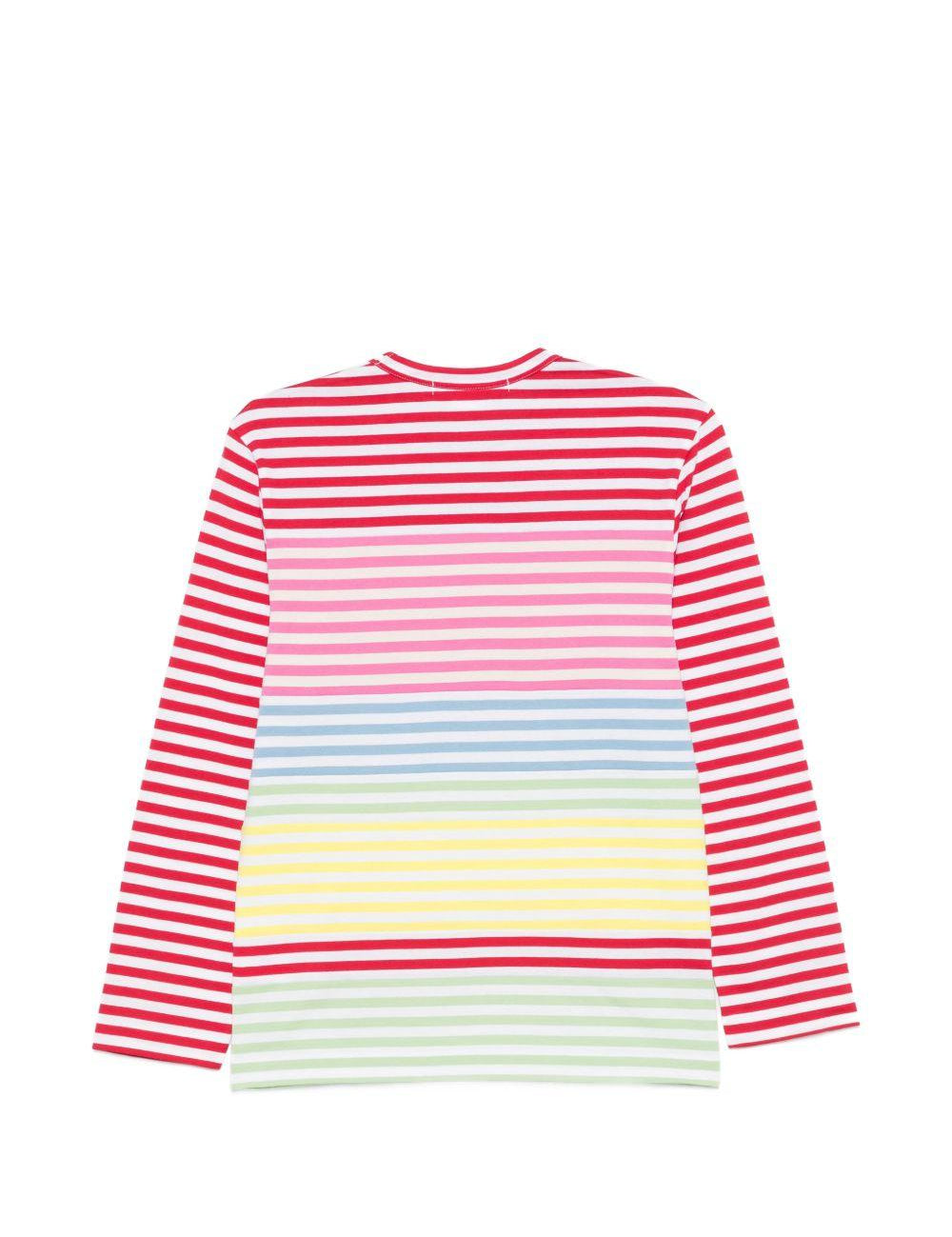 T-shirt a maniche lunghe a righe Comme des garcons comme des garcons - donna 
