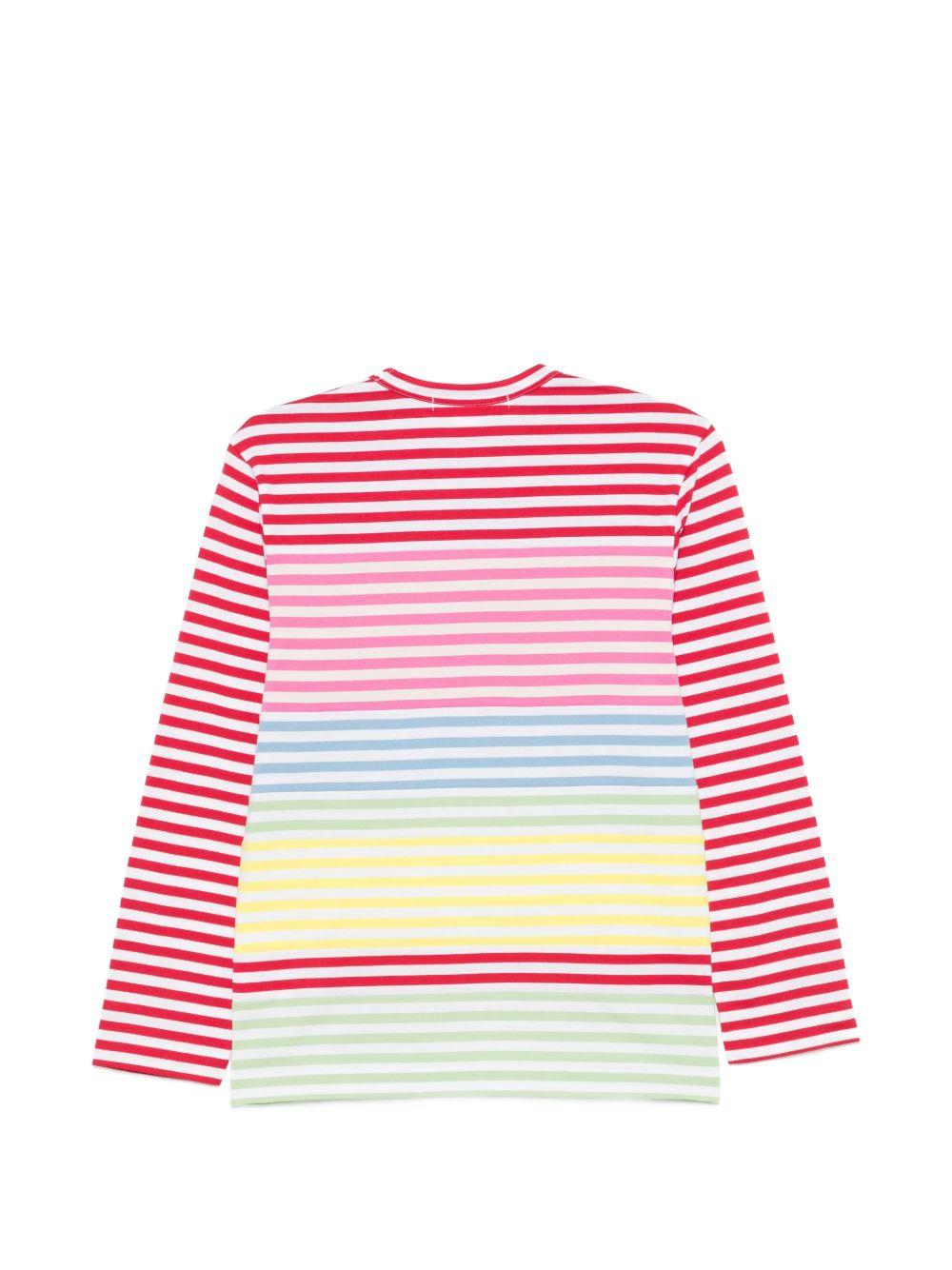 T-shirt a maniche lunghe a righe Comme des garcons comme des garcons - donna 