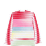 T-shirt a maniche lunghe a righe Comme des garcons comme des garcons - donna 