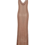 Abito con strass in marrone Venuja - donna 