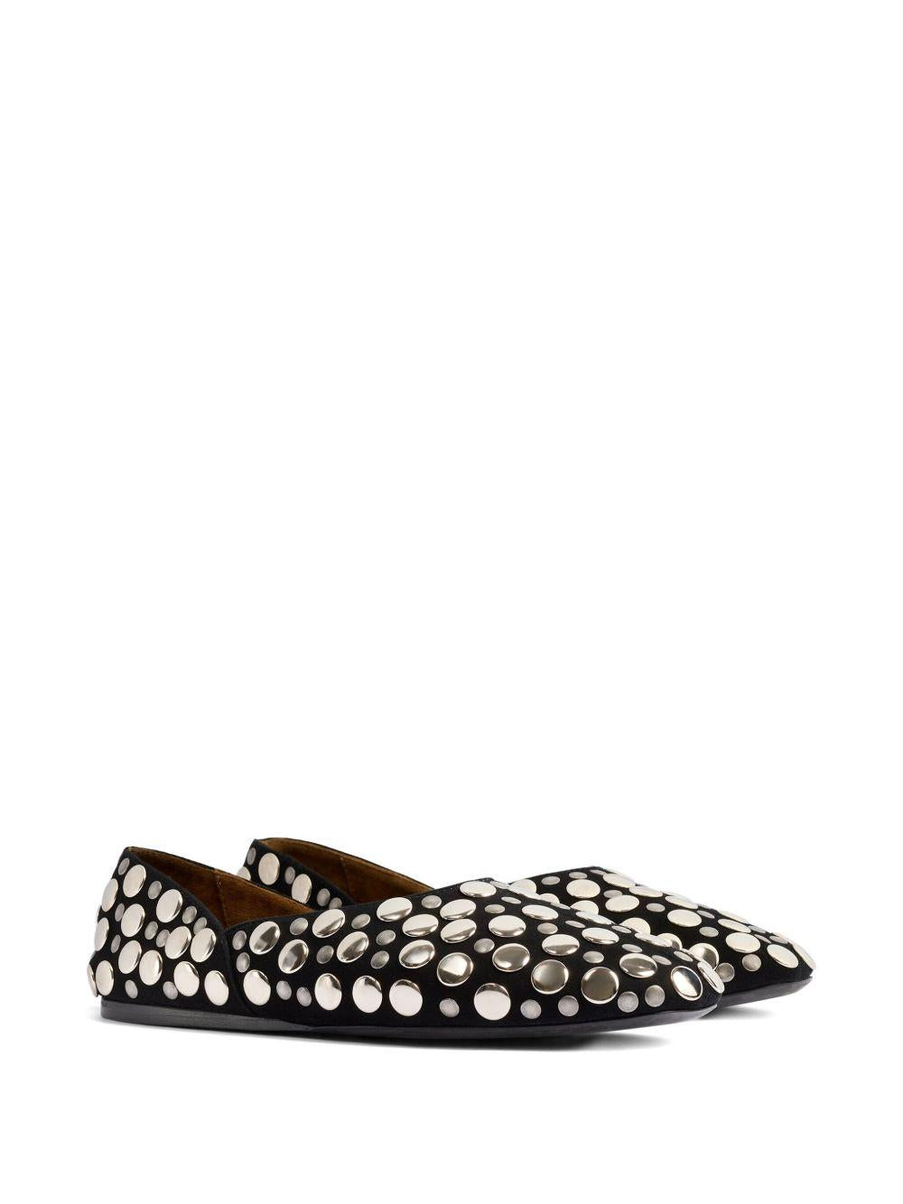 Ballerine con borchie jane in nero Khaite - donna 