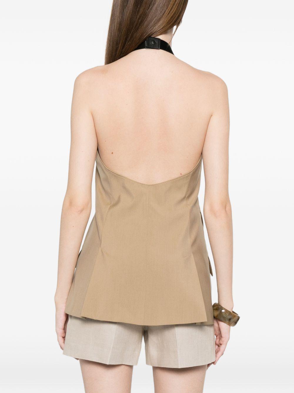 Gilet doppio petto nuraghe in beige Maxmara - donna 