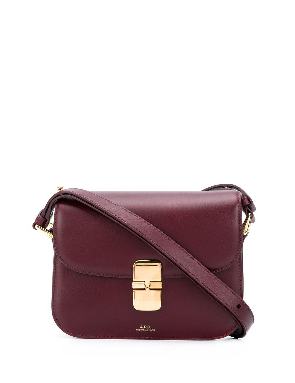 Borsa Grace small in bordeaux A.P.C. - donna 