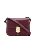 Borsa Grace small in bordeaux A.P.C. - donna 