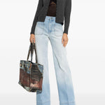 Canotta a coste in nero Victoria beckham - donna 