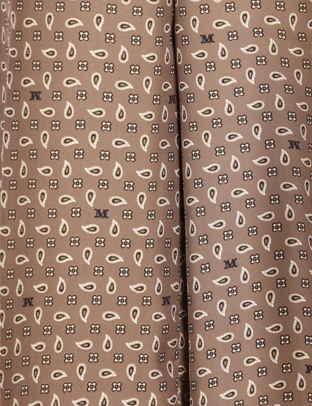 Pantaloni elasticizzati con fantasia in marrone Maxmara - donna 
