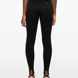 Leggings con staffe in nero Coperni - donna 