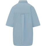 Camicia lunga Ami de Coeur in azzurro Ami Paris - donna 
