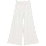 Pantaloni a gamba ampia in bianco Maurizio - donna 