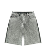 Bermuda in PU in grigio Diesel - donna 