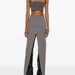 Gonna lunga con spacco in grigio Rick owens - donna 