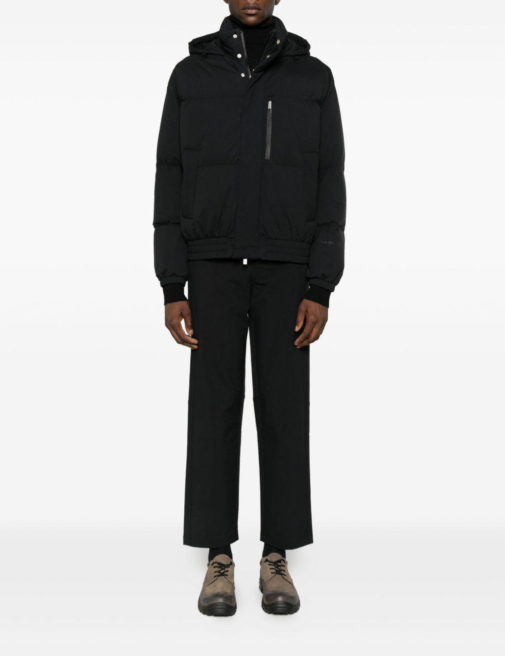 Pantaloni dritti in nero Laminar - uomo 