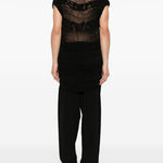 Gilet in maglia in nero Yohji yamamoto - uomo<BR/> 