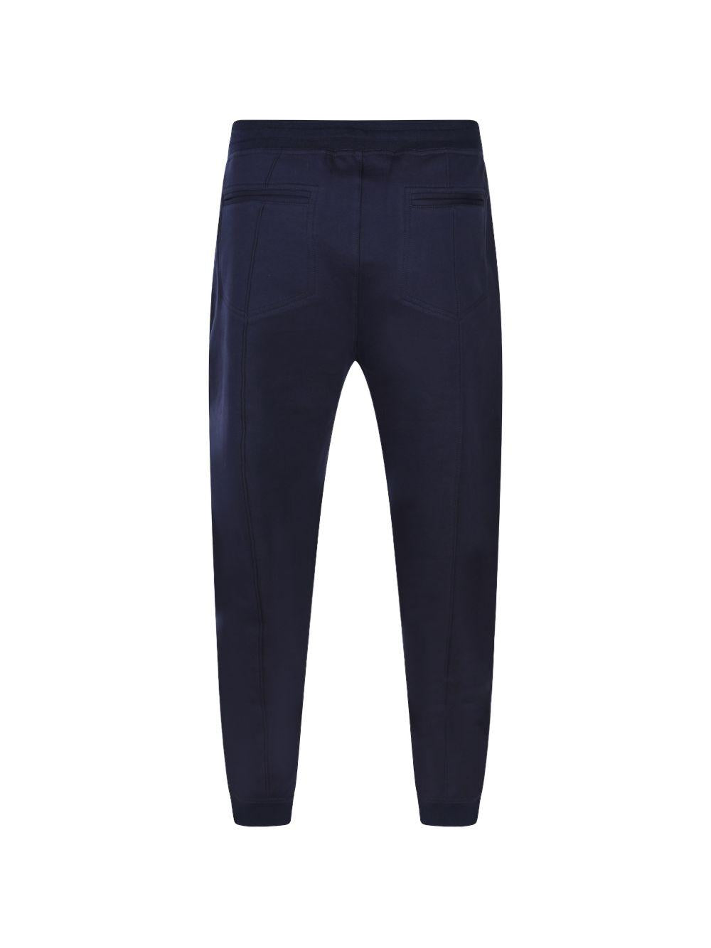 Pantaloni sportivi con coulisse in blu Brunello cucinelli - uomo 