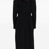 Cappotto senza colletto in nero Alexander wang - donna 