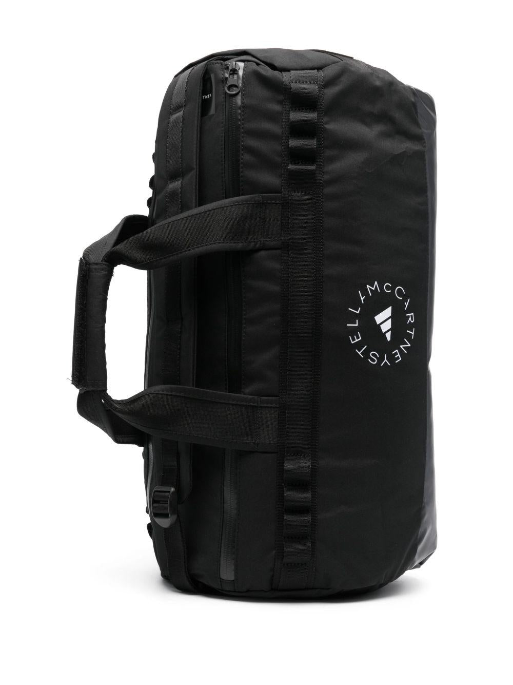 Borsa con stampa logo in nero Adidas by stella mc cartney - donna 
