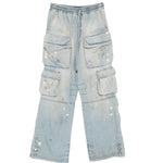 Jeans cargo con coulisse in blu Amiri - uomo 
