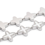 Collana Clover in bianco Darkai - unisex 