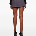 Minigonna con cintura in grigio Alexander Wang - donna 