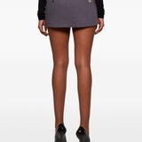 Minigonna con cintura in grigio Alexander Wang - donna 