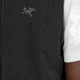 Gilet con zip sul collo in nero Arc'teryx - uomo 