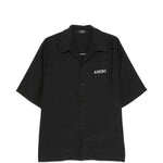Camicia a maniche corte in nero 