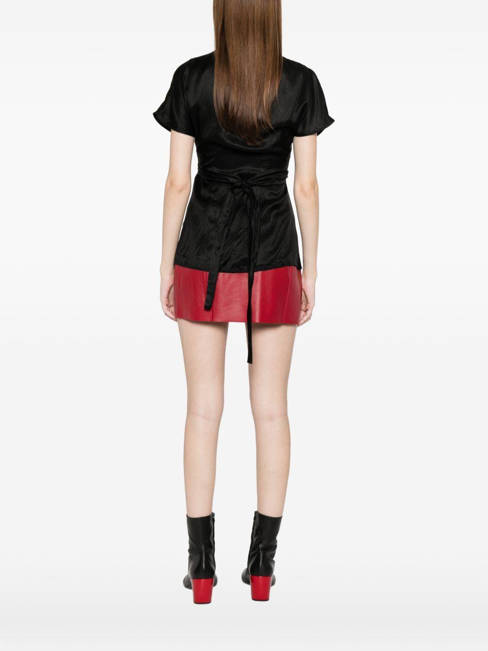 Top a maniche corte in nero Rick owens - donna 