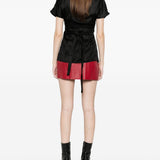 Top a maniche corte in nero Rick owens - donna 