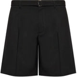 Shorts in lana vergine in nero Lanvin - donna 