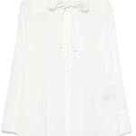 Camicia con fiocco in bianco Jil sander - donna 