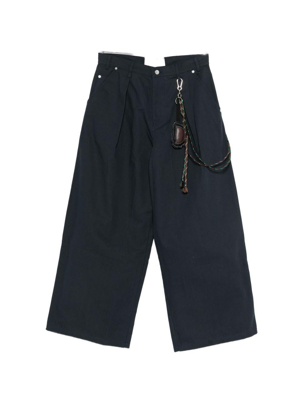 Jeans a gamba ampia in nero Song for the mute - uomo 