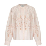 Blusa  ricamata in rosa 