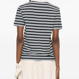 Polo con colletto a righe in beige e blu A.P.C. - donna 