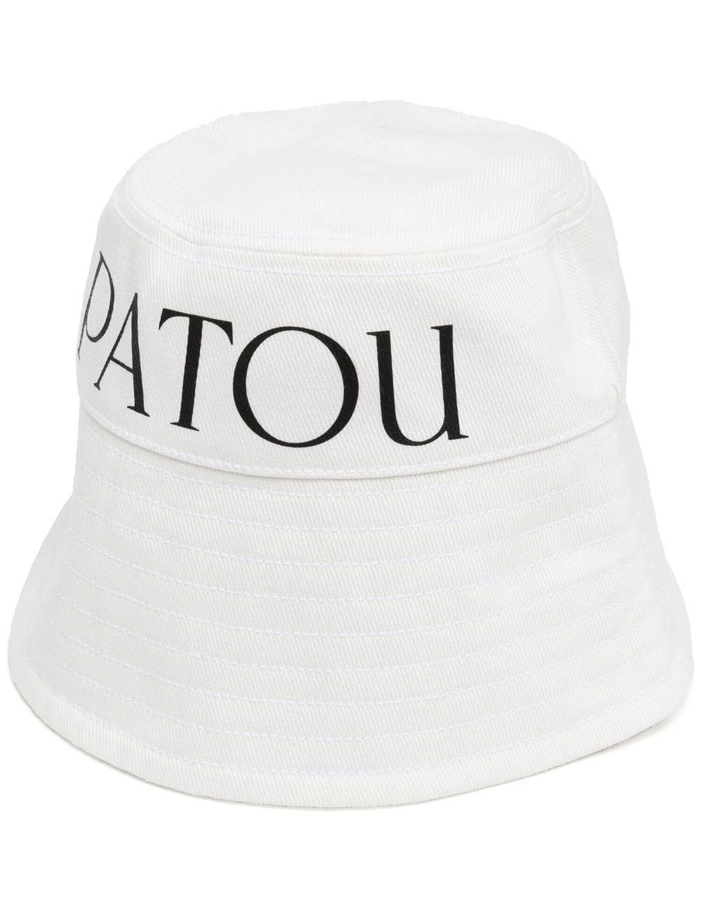 Cappello bucket con stampa in bianco - donna 