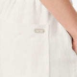 PANTALONI CON VITA ELASTICIZZATA IN BIANCO AMI PARIS - DONNA 