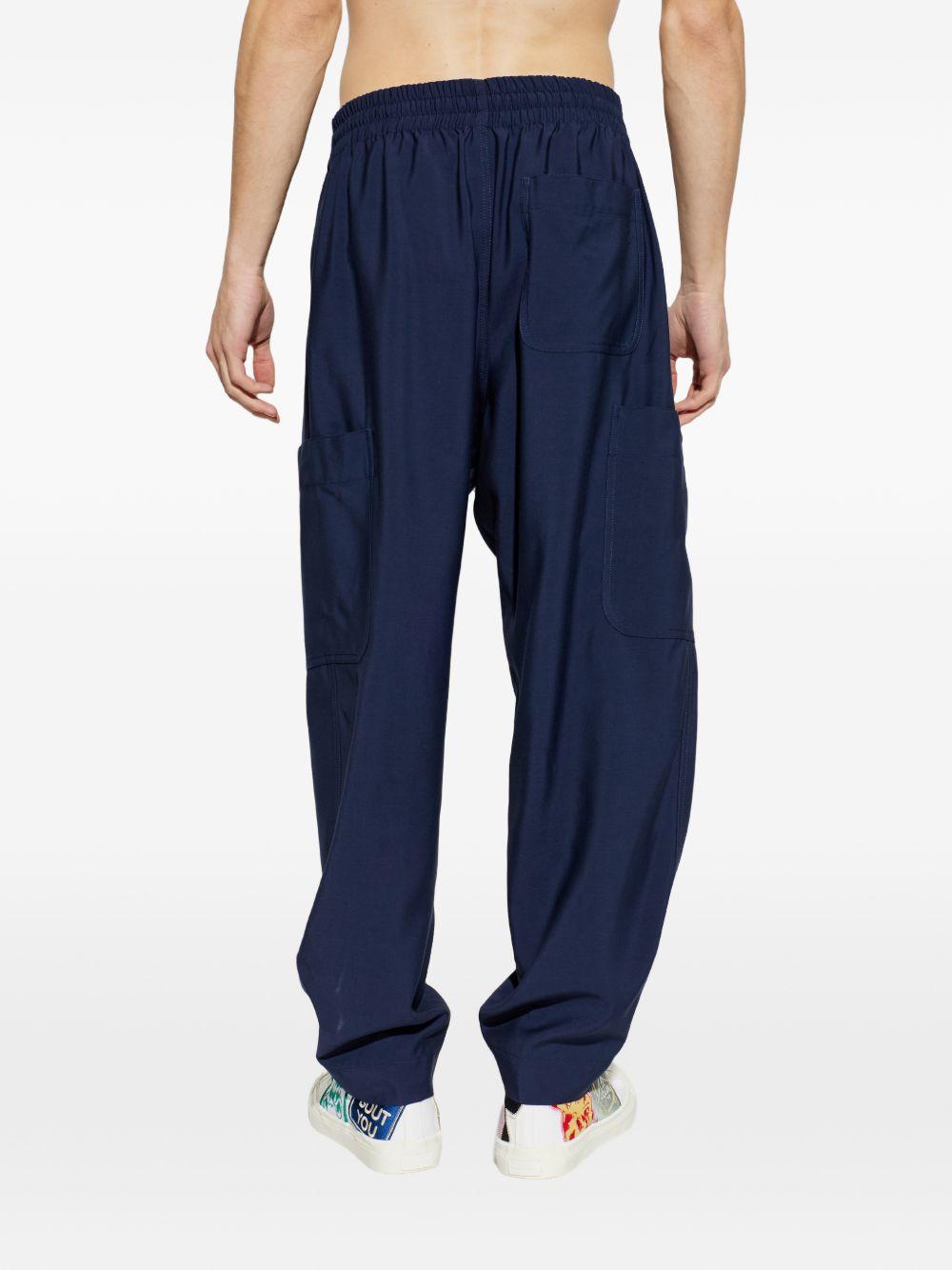 Pantaloni con tasche con coulisse in blu Kenzo - uomo 