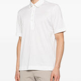 Polo a maniche corte in bianco Zegna - uomo 