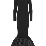 Abito a maniche lunghe con dettaglio cut-out in nero Rotate holiday - donna 