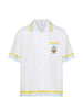 Camicia con stampasul retro in bianco Casablanca - uomo