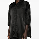 Camicia Jumbo Faun in nero Rick owens - uomo 