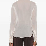 Camicia semi-trasparente cloudy in avorio Dries van noten - donna 