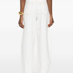 Jeans le de-nimes ovalo  in bianco Jacquemus - donna 