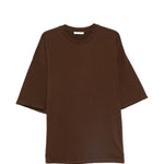 T-shirt squadrata in marrone Entire studios - unisex 