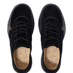 Sneakers in velluto a coste coupe in nero 
