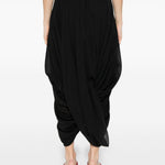 Gonna drapeggiata cocoon in nero Toteme - donna 